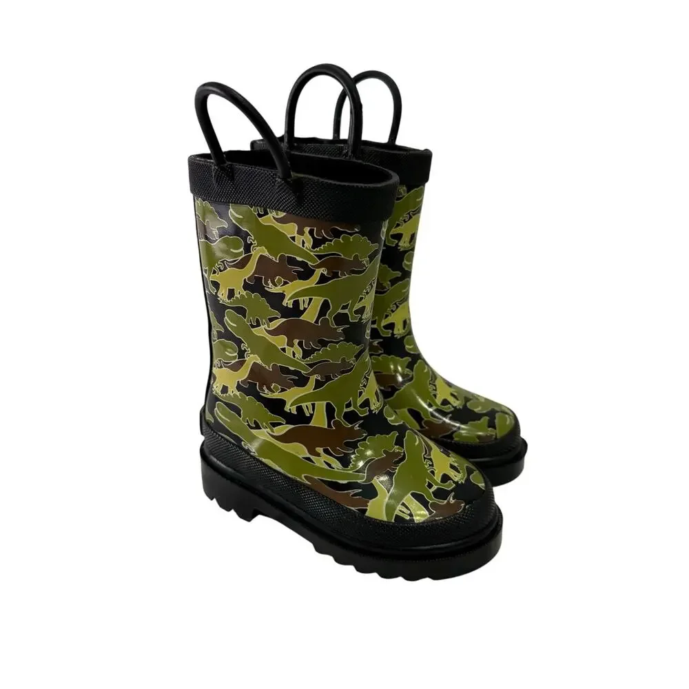 London Fog Boys Rain Boots size 5 Rubber Waterproof NEW # box 951
